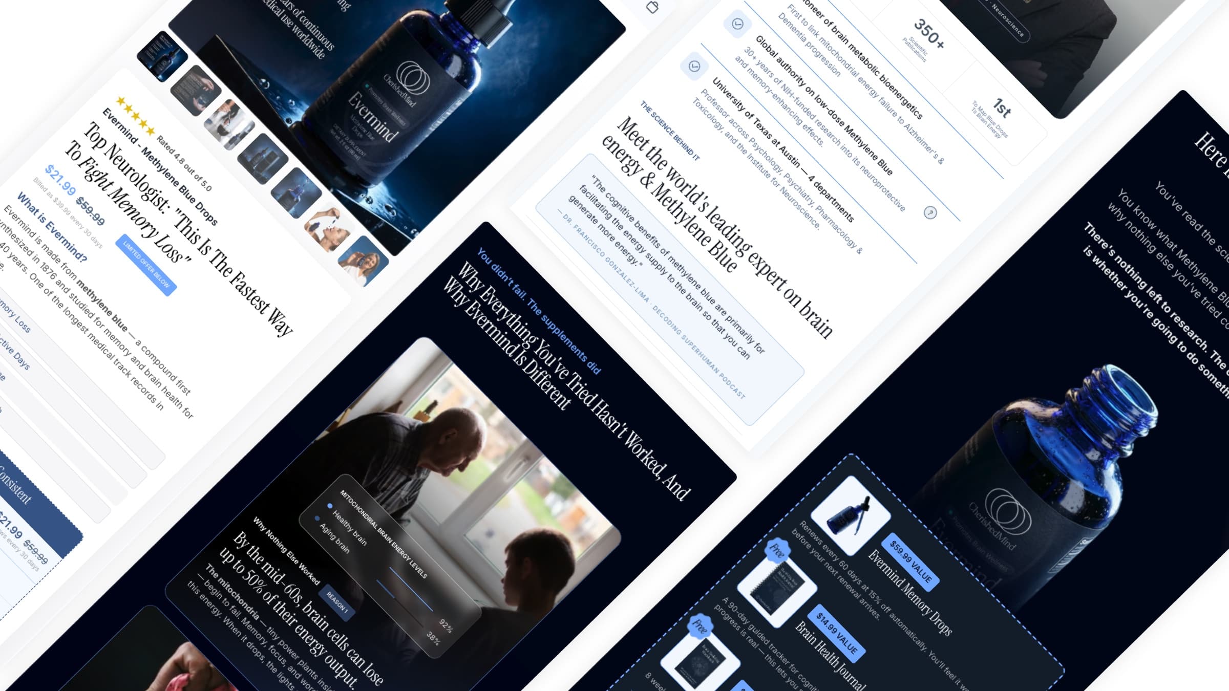 Cherished Mind brand, Evermind packaging, and Shopify store built by Verdex Studio